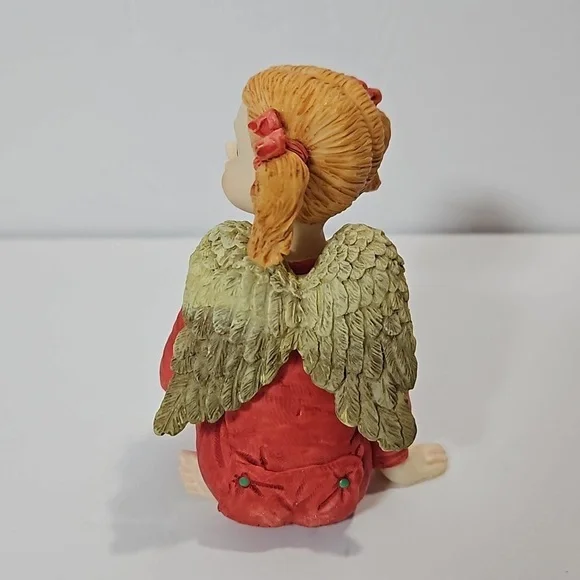 House of Lloyd Christmas Around the World VTG Pajama Angel 2 Piece Red Brown - Picture 4 of 9